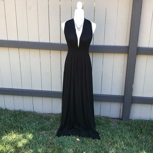 Tart Long Black Infinity Wrap Dress 👗